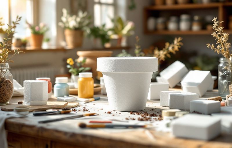 Jak zrobić donicę ze styropianu &#8211; przewodnik DIY